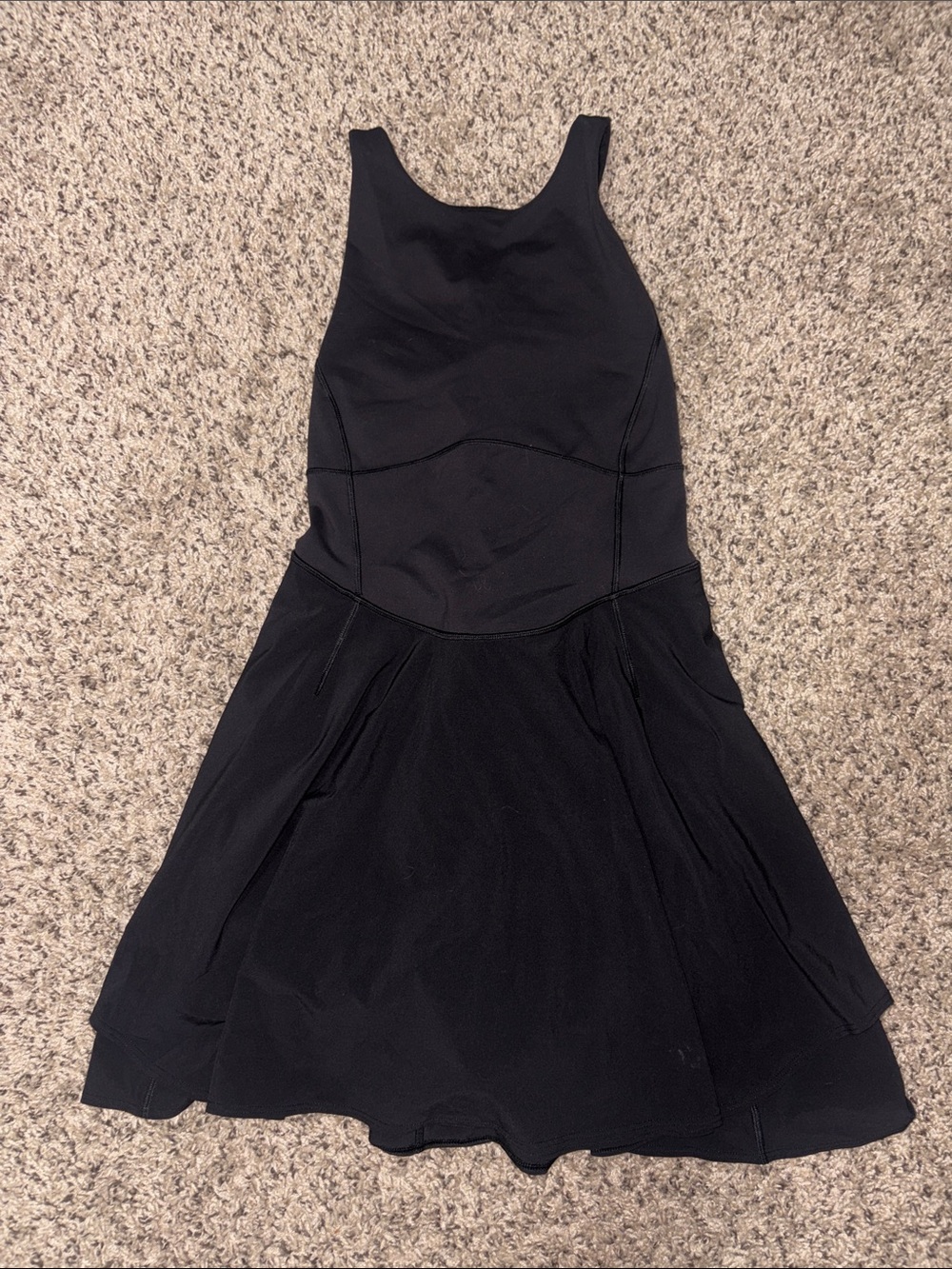 lululemon athletica Black Sleeveless Fit-and-Flare Dress